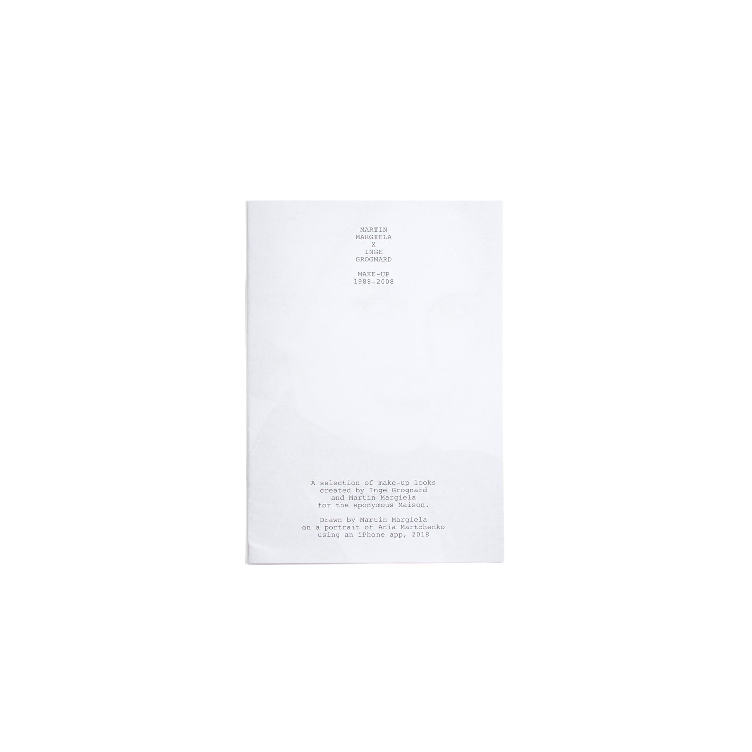 MoMu Zine Martin Margiela x Inge Grognard – do you read me?!