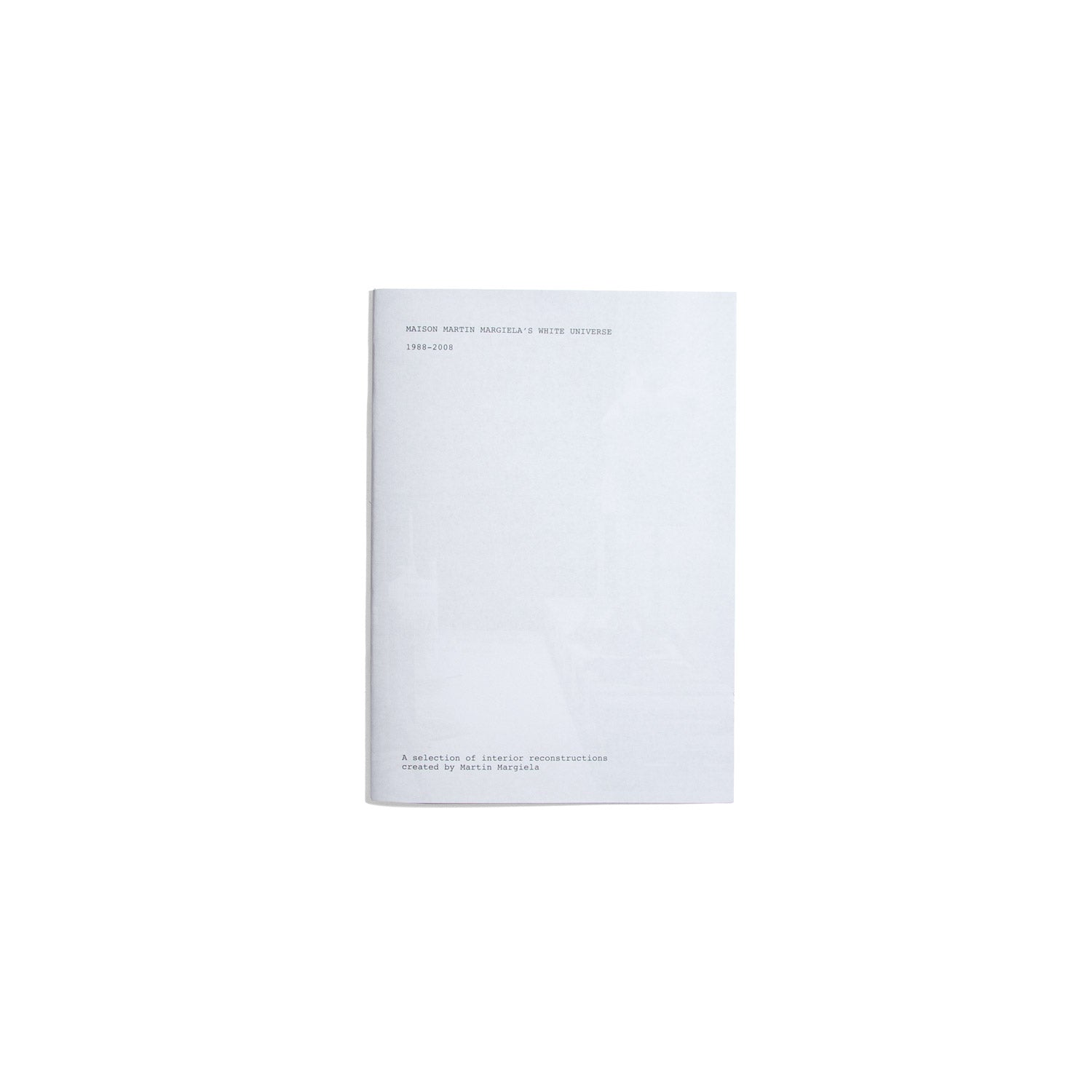 MoMu Zine - Martin Margiela's White Universe 1988-2008 – do you