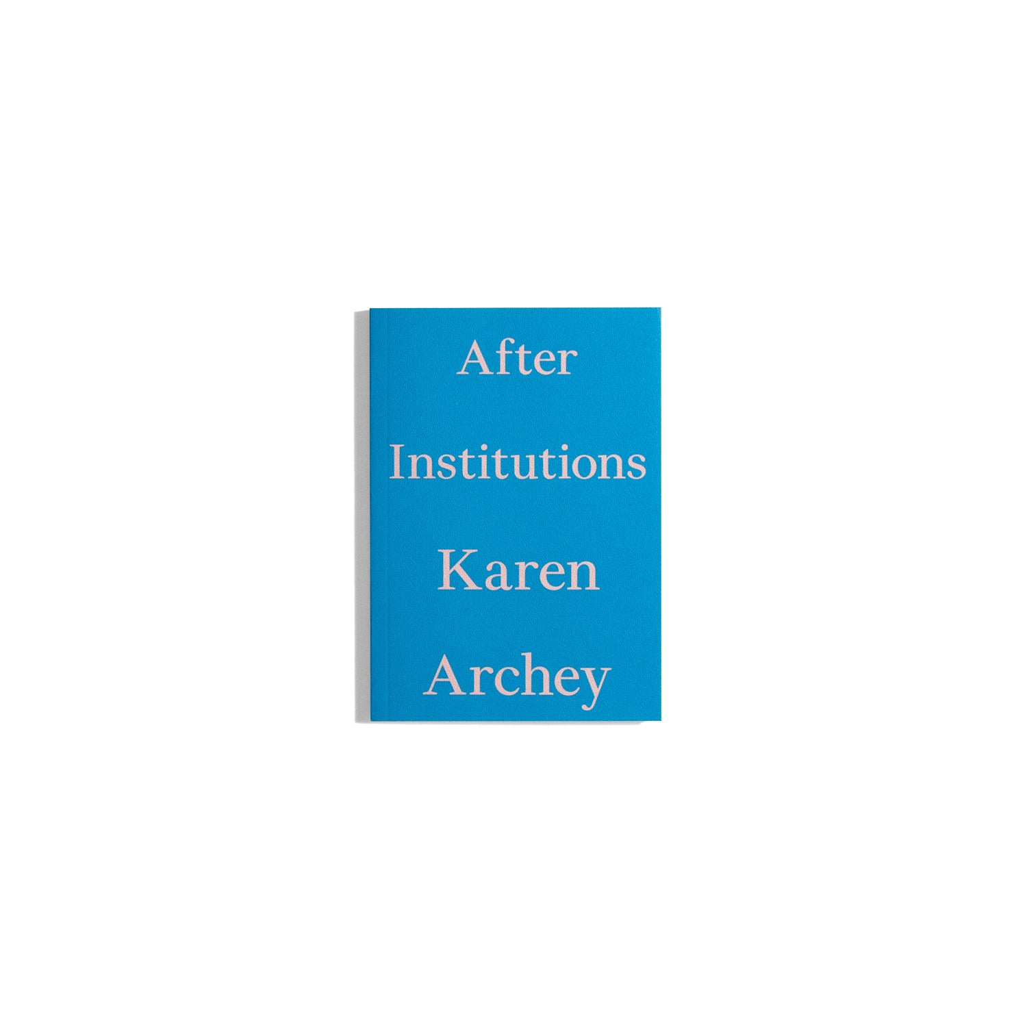 After Institutions - Karen Archey