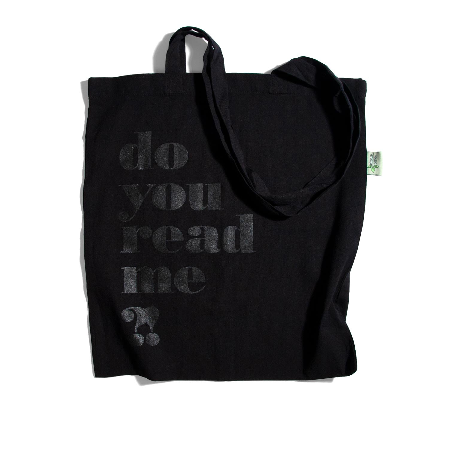 do you read me?! tote bag – black/black