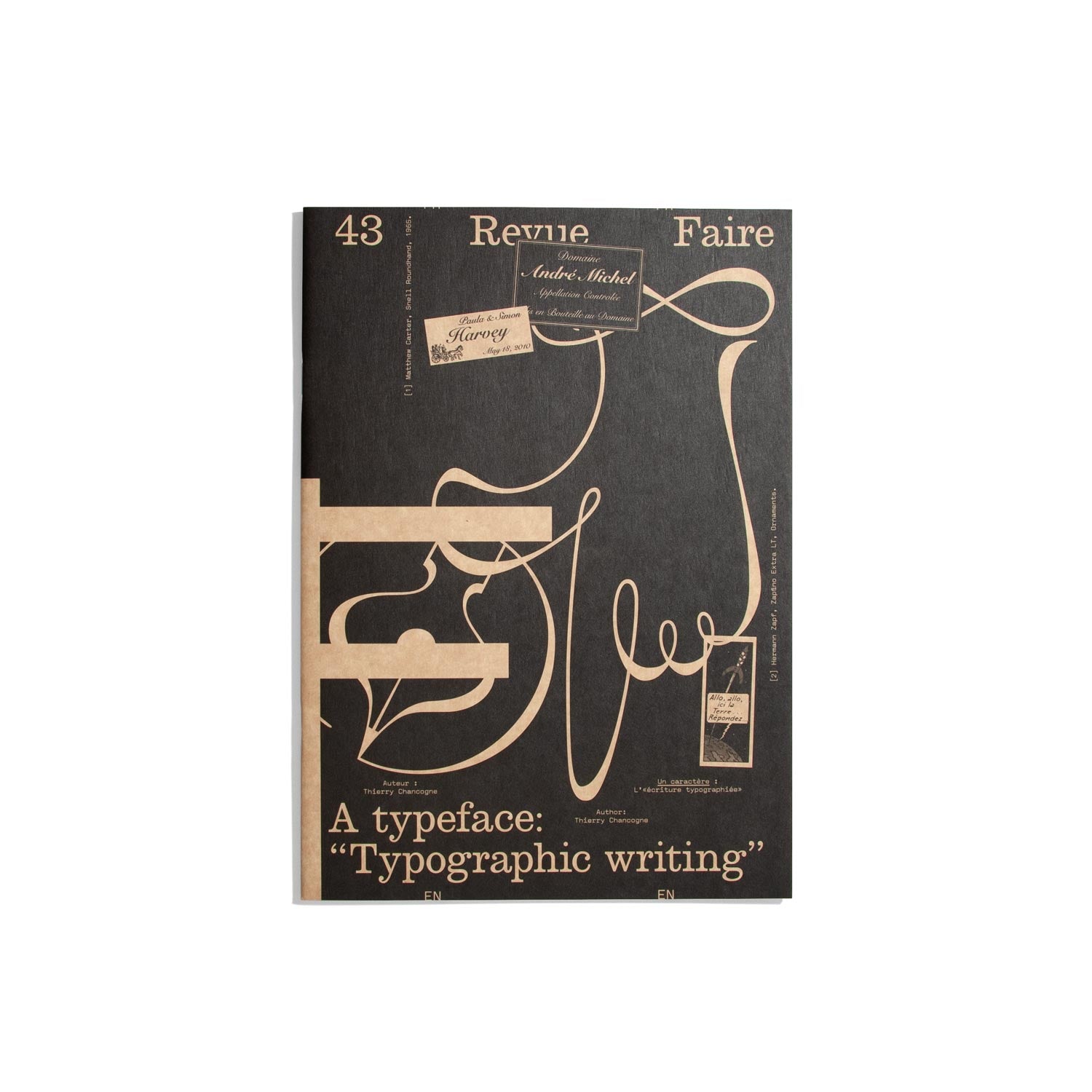 Revue Faire #43 A typeface: Typographic writing