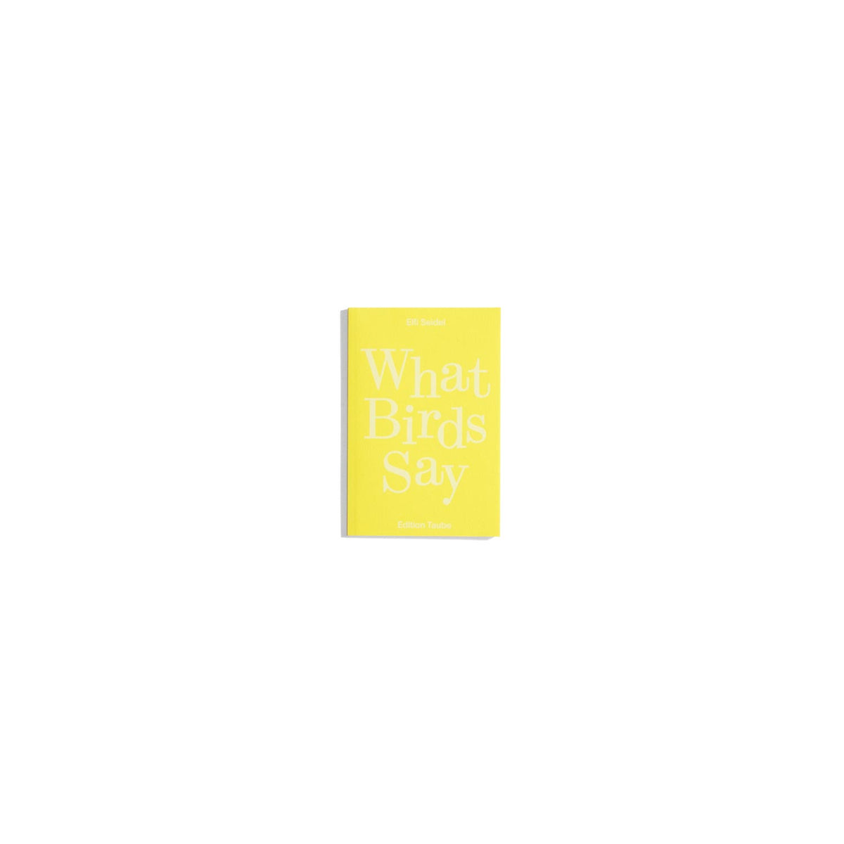 What Birds Say - Elfi Seidel