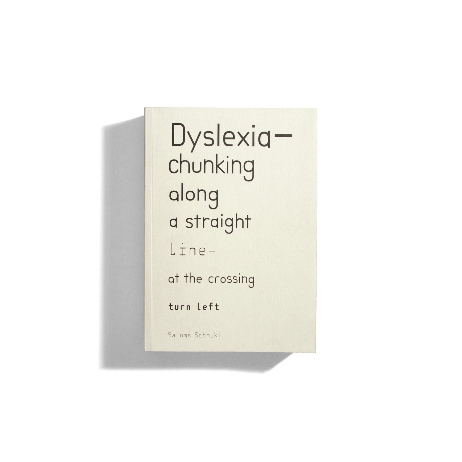 Dyslexia-chunking Along A Straight Line