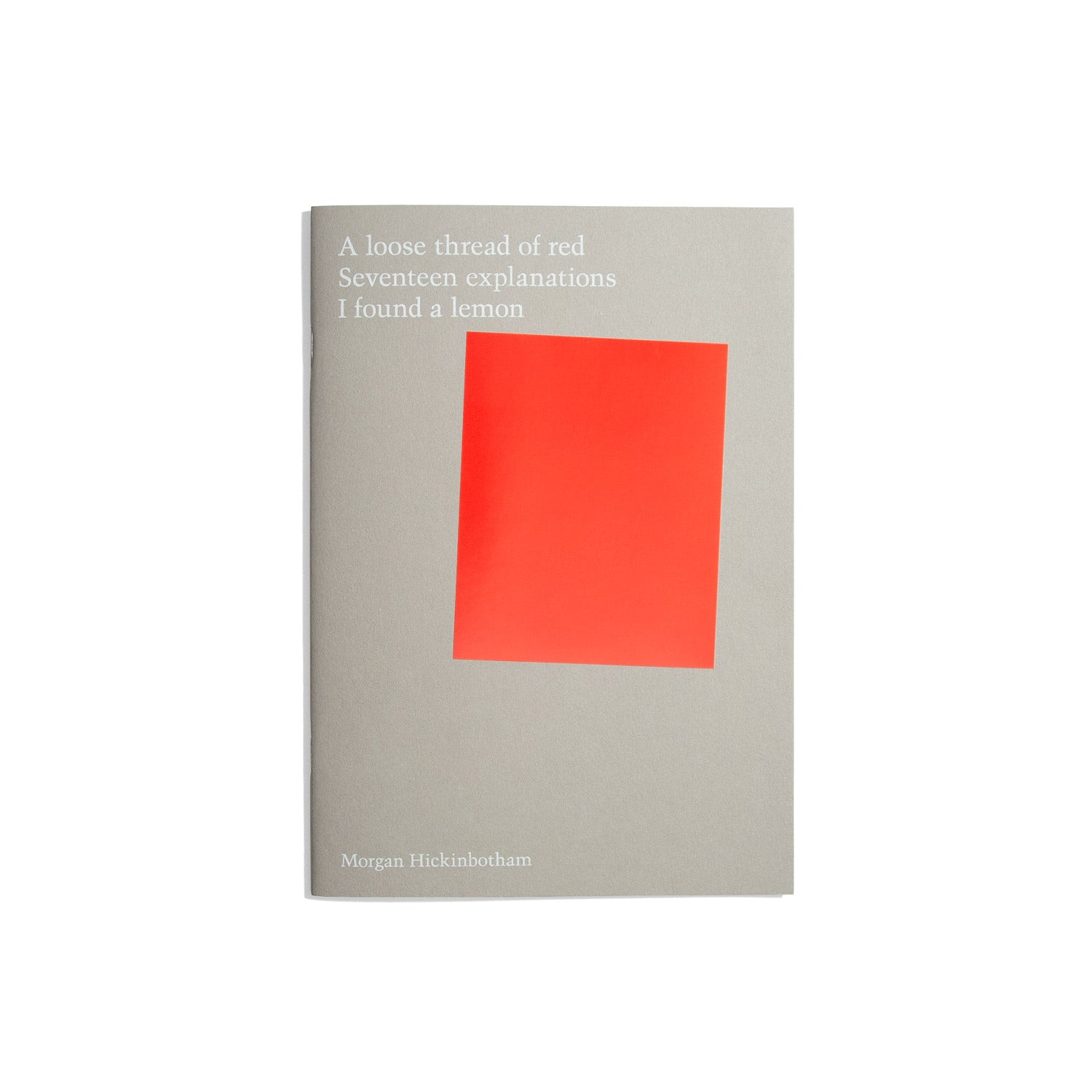 A loose thread of red - Morgan Hickinbotham